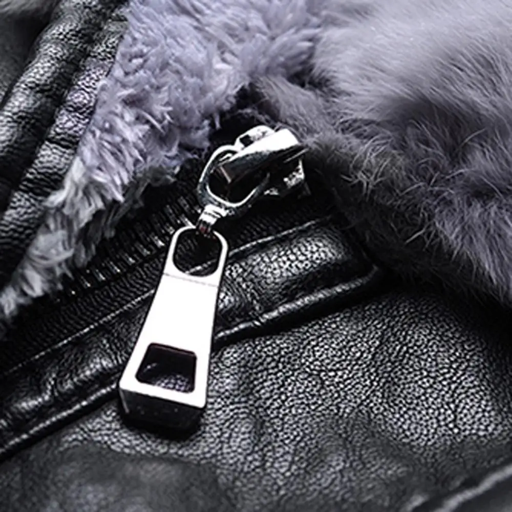 

Winter Leather Jacket Women Slim Black Fur Liner Faux Leather Biker Jacket Veste Cuir Femme Chaqueta Cuero Mujer Lederjacke