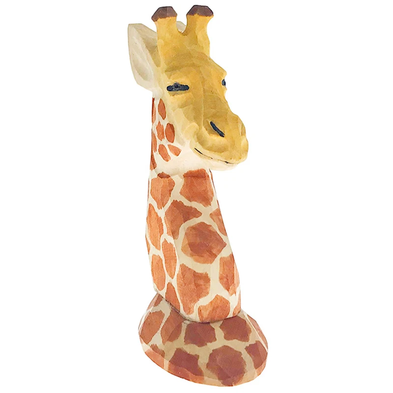 Деревянный ручной резной держатель для очков работы нос Жираф подставка