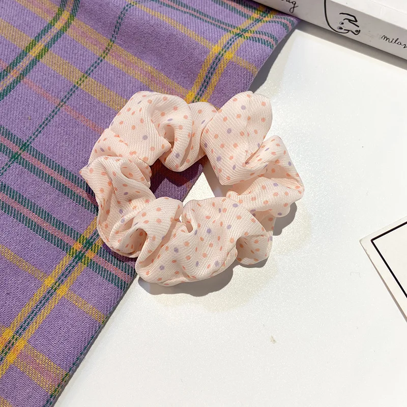

Simple Dot Elastic Hair Bands for Girls Hair Ring Hair Rope Tie Hair Head Rope Ponytail Women Scrunchies Headdress