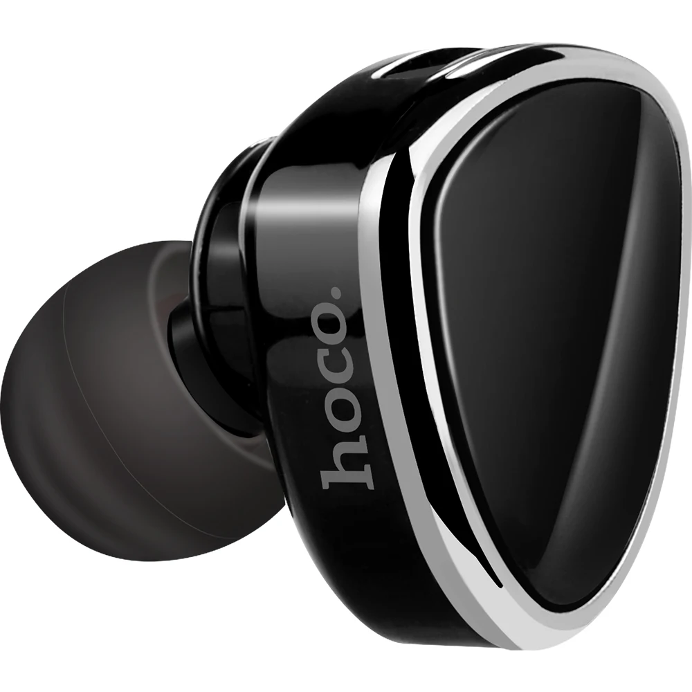 HOCO, Bluetooth гарнитура, мини, портативная, невидимая, беспроводная, Bluetooth 4,2, наушники, Handsfree, стелс, наушники с микрофоном, auriculares - Цвет: Черный