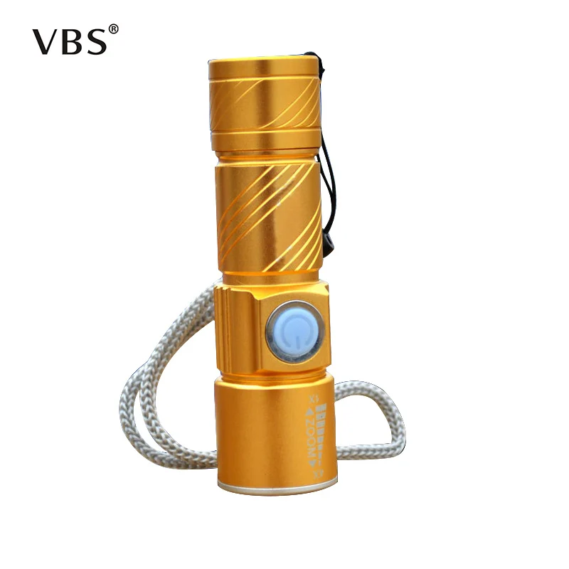 Светодиодный мини фонарик D4 с зарядкой по USB тактический фонарь 3 режимами