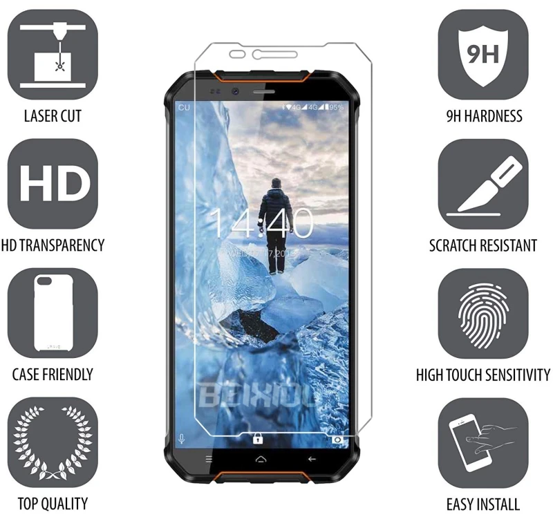 2 шт Полное закаленное стекло для OUKITEL WP3 защита экрана 2.5D 9h защитная
