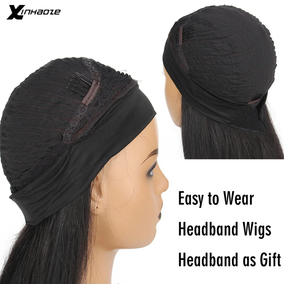 Кудрявая головная повязка искусственные безклеевые человеческие волосы для