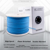rj 45 cat6 internet cable sftp double shielded multi strand network patch cord rj45 router ethernet lan wire 26awg 50m 100m 305m