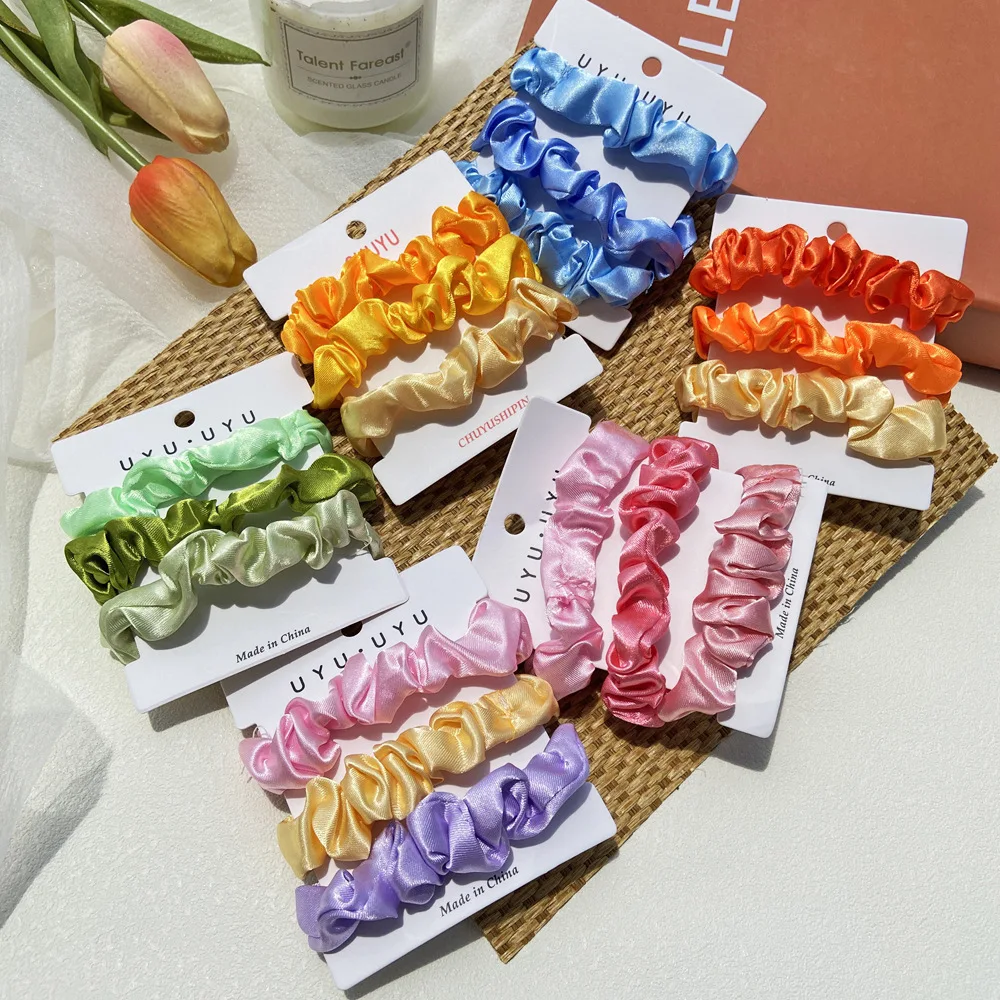 Эластичные резинки для волос Scrunchies женское кольцо с большим кишечником резинка