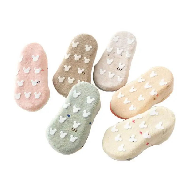 

Newborn Baby Socks Floor Non-slip Cotton Cartoon Animal Socks Toddler Boy Girl Childrens'shoes Accessories Infant Boat Sock