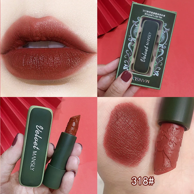 Матовая губная помада 4 цветов стойкий блеск для губ макияж красота тинт