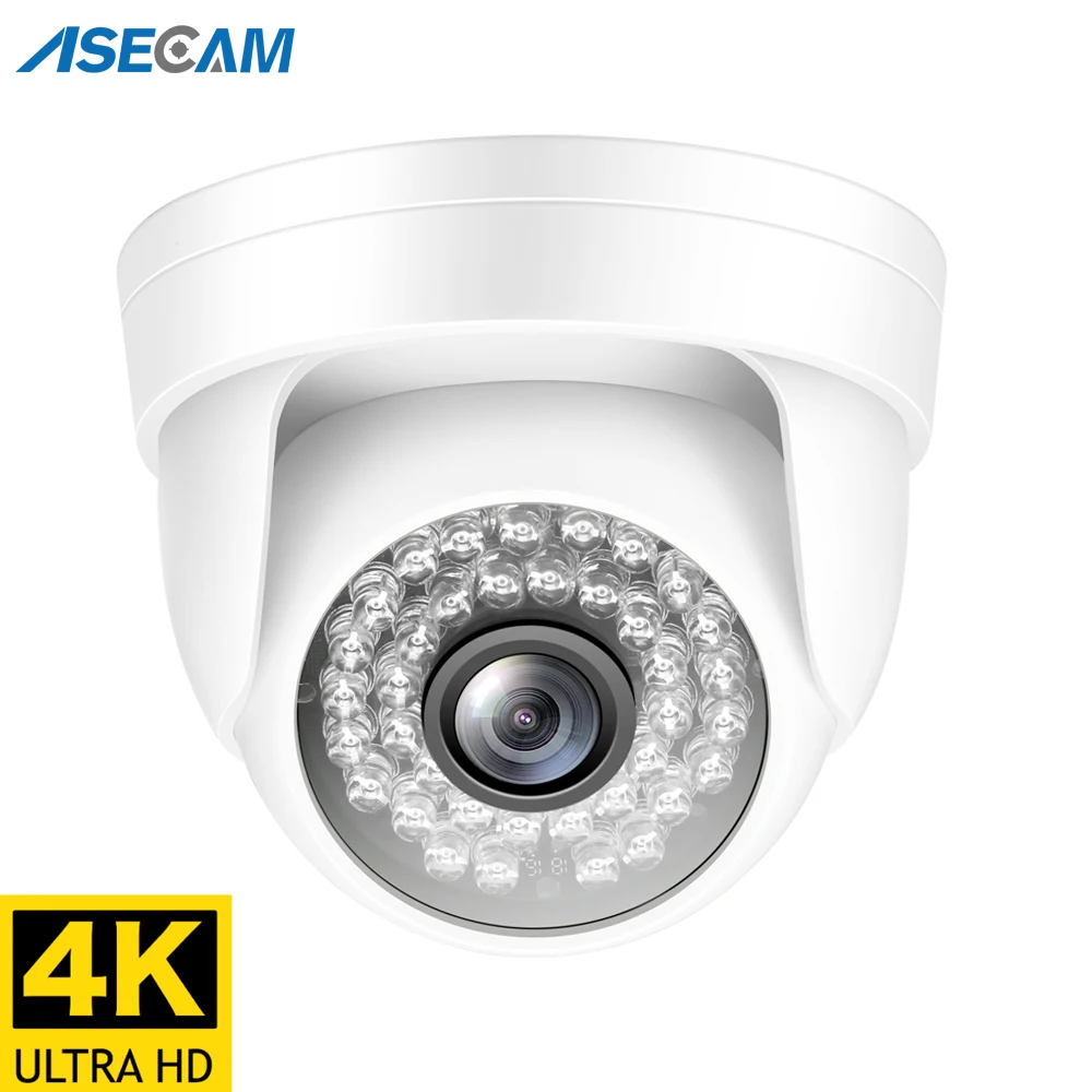Супер 4K HD 8MP IP Камера Видеонаблюдения H.265 Onvif Белый Купол Крытый ночное видение IR 4MP