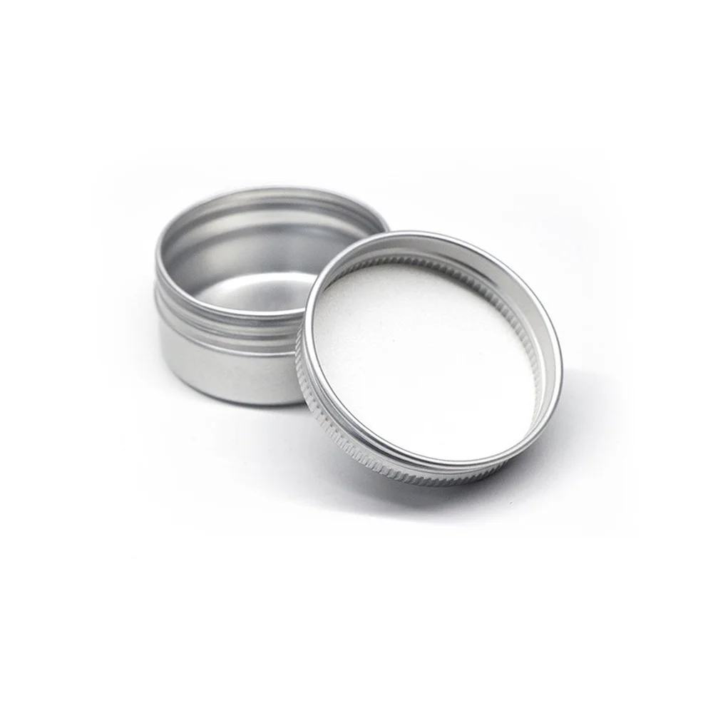50 шт. пустая алюминиевая банка с серебряными винтовыми крышками контейнер для