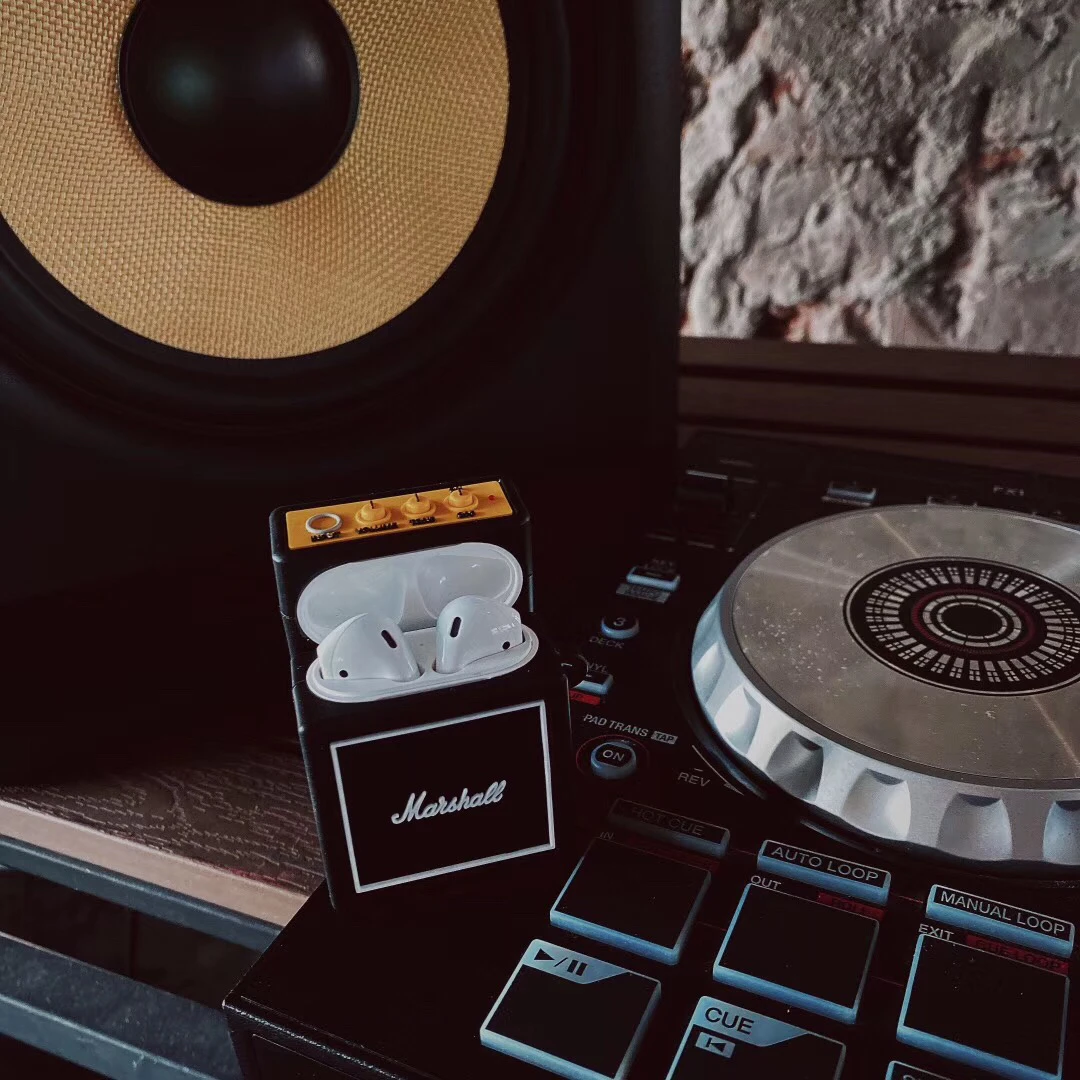Для Airpods Pro забавные 3D marshall звук мягкий силиконовый чехол для Apple Airpods 1/2/3 крышка Беспроводной Bluetooth наушники чехол