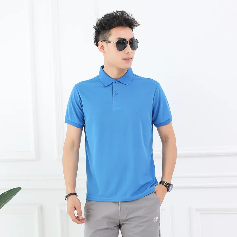 Мужской Быстросохнущий комбинезон с коротким рукавом и отложным воротником