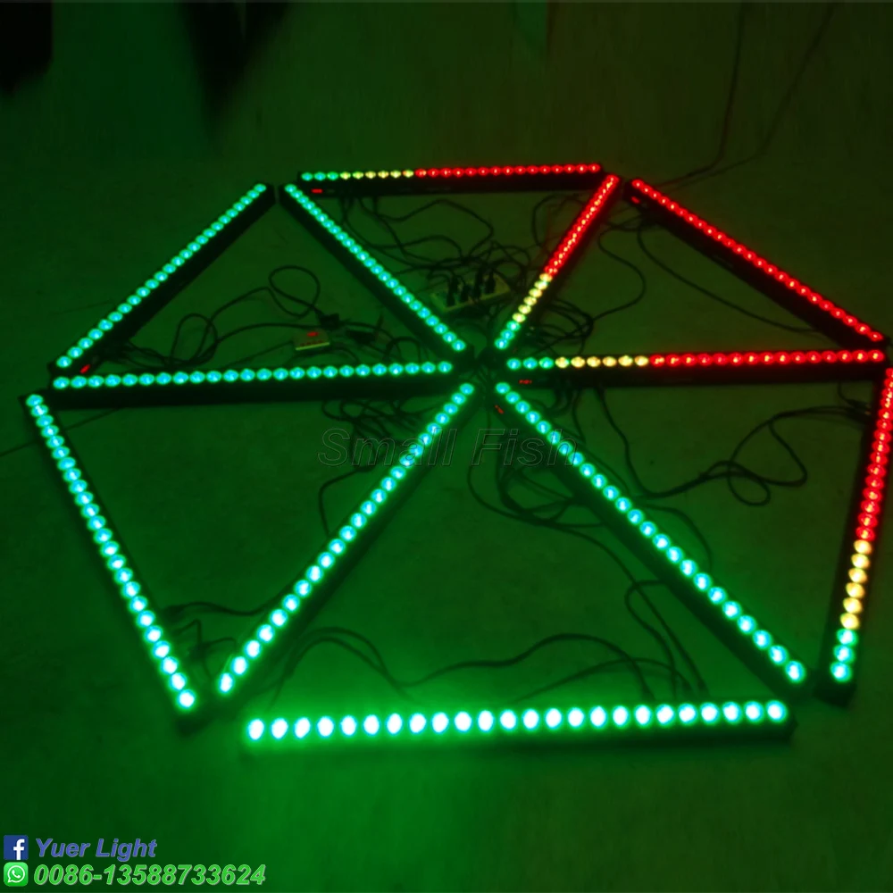 4 шт./лот 24x3 Вт RGB 3 в 1 светодиодный настенный светильник сценический DMX контроллер