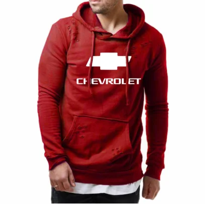 

Spring Autumn Men Hoodies for Chevrolet Car Logo Print Pullover Casual Fashion Solid color Men's Hoodie Pullover Tops
