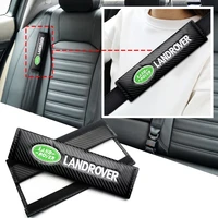 2pcs car styling seat belt cover carbon fiber shoulder pad protection cover accessories for land rover range evoque svr hse sd4