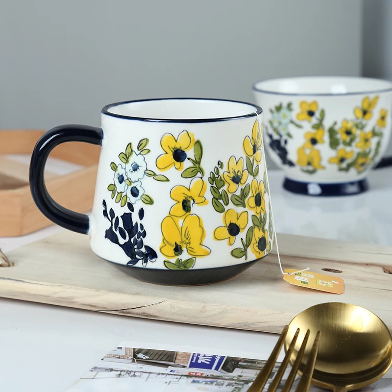 

Nordic Modern Art Mugs Milk Fashion Ceramic Breakfast High Quality Home Cups Coffee Mugs Kawaii Creativity Tazas Mug BC50MKB