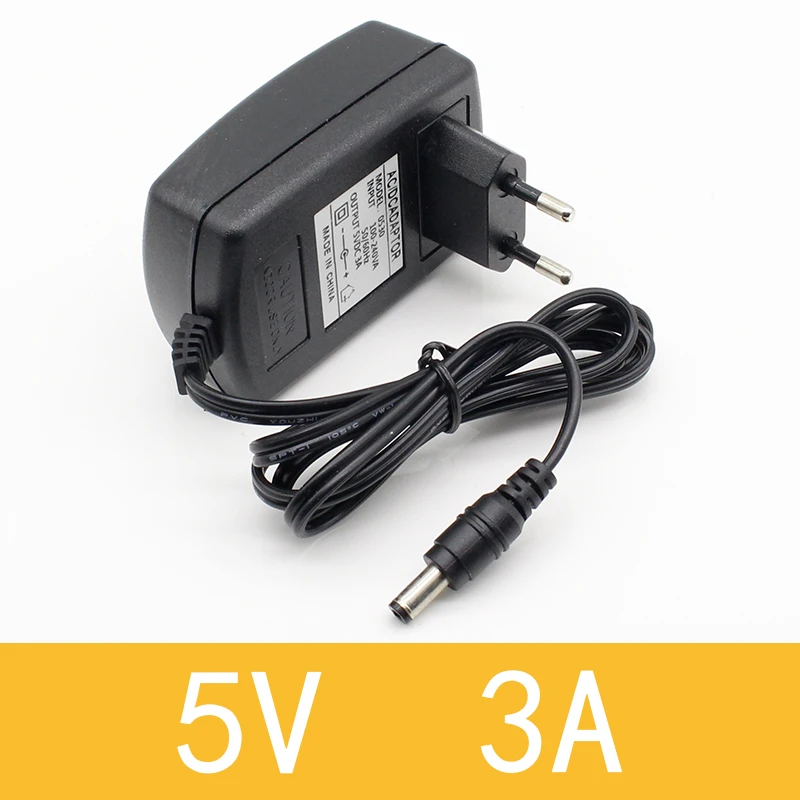 1pcs 5V 3A DC5.5mm AC/DC Adaptor 5V3A 3000mA Power Adapter Supply Charger For Android TV Box SP