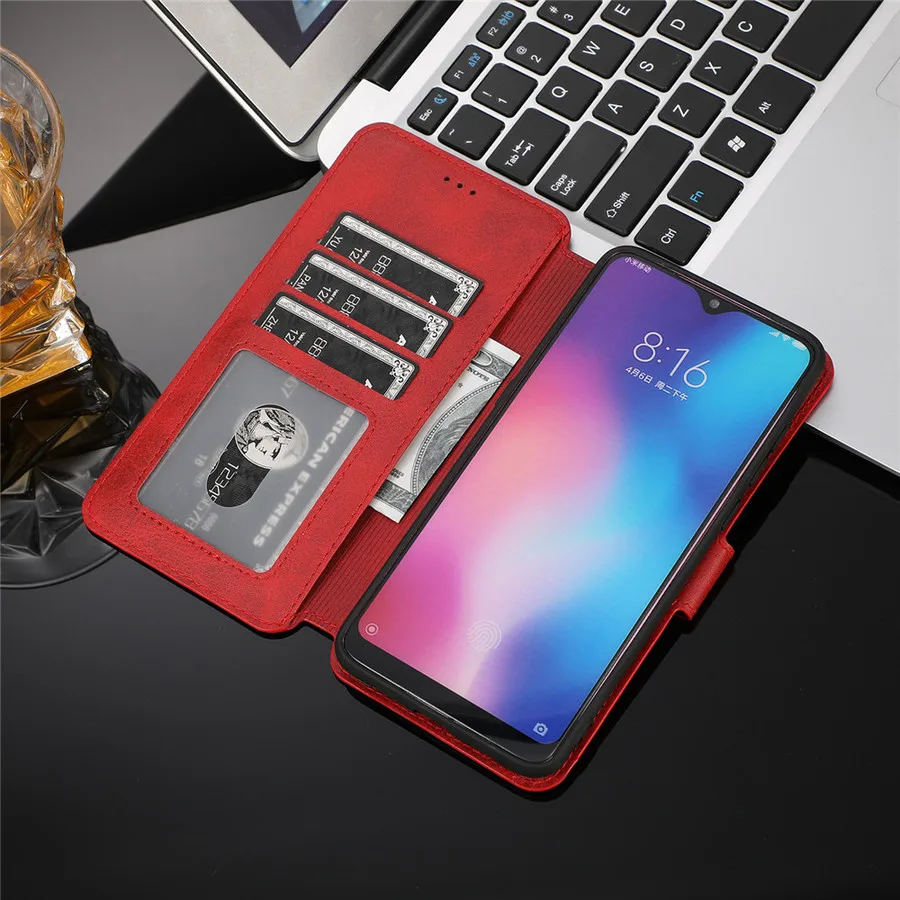 Чехол для Redmi Note 7 Xiaomi Mi 9 8 6x A2 Lite флип чехол Xiomi 6 6a Y3 5 Pro 7s бумажник с подставкой
