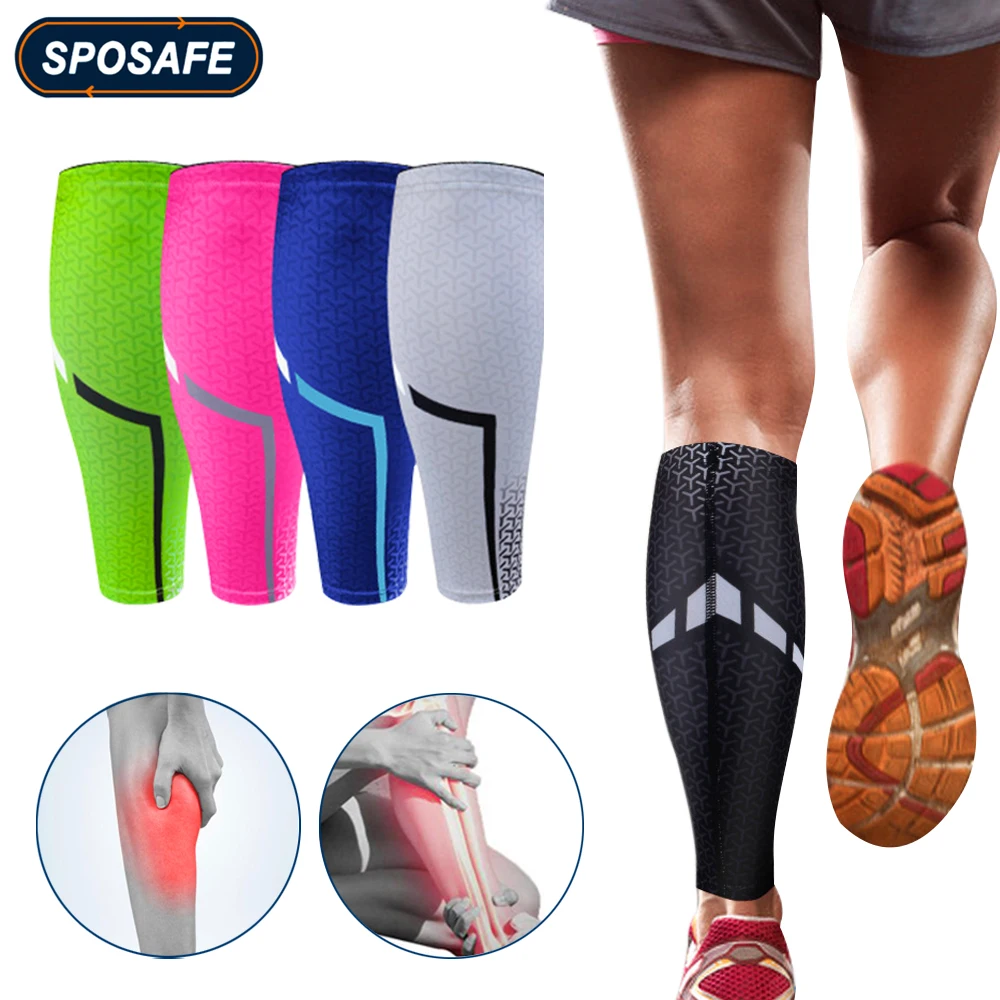 

1Pc Sports Calf Compression Sleeves Leg Warmers Shin Splints for Running Cycling Basketball Football Breathable Fitness Guard