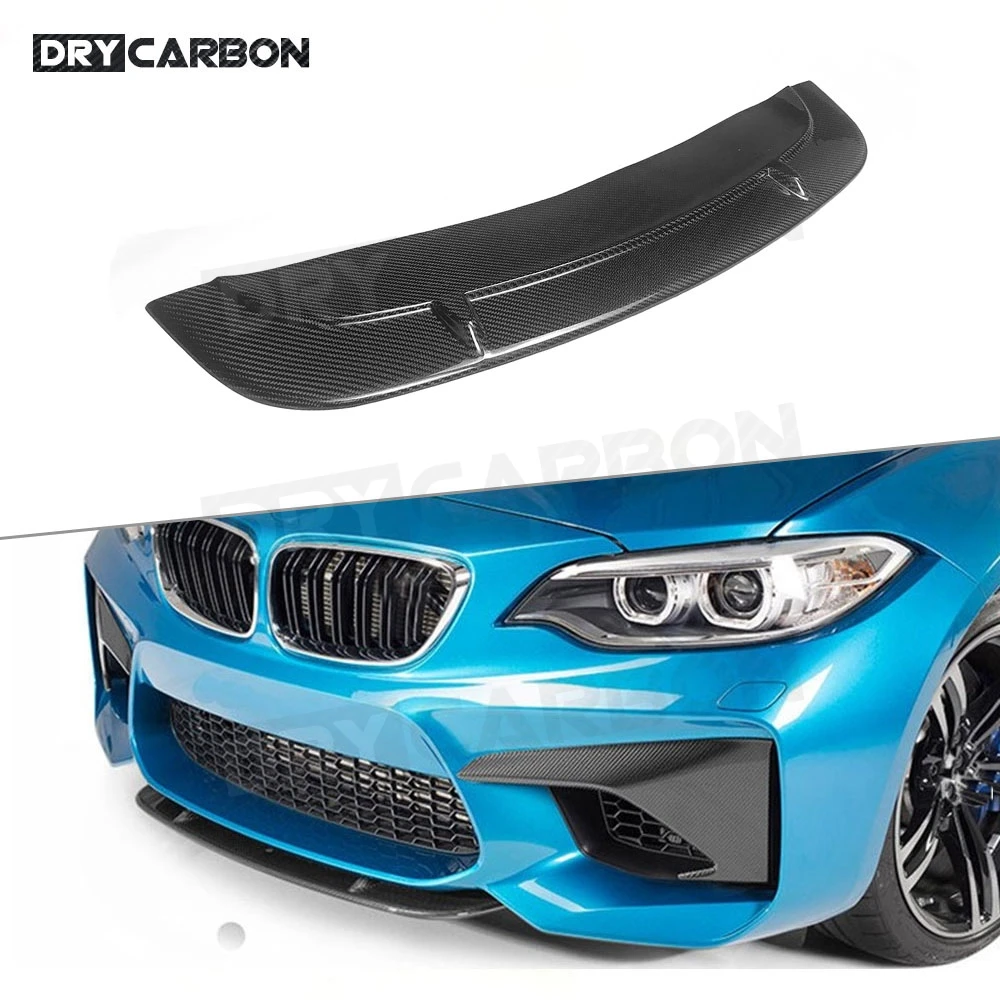Carbon Fiber Front Lip Spoiler Short Chin Apron For BMW 2 Series F87 M2 2016 - 2018 Bumper Shovel Guard Plate Car Styling FRP
