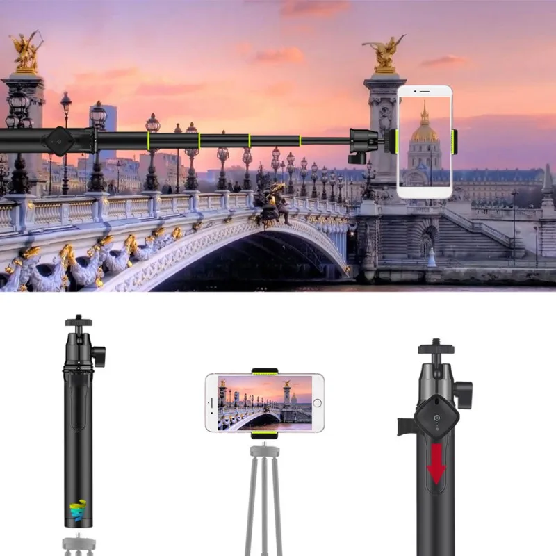 Фото Штатив-монопод для экшн-камер GoPro 5 DJI комплект селфи-палки Выдвижной регулируемый Штатив-монопод для экшн-камер GoPro 5 DJI комплект селфи-палки Выдвижной регулируемый