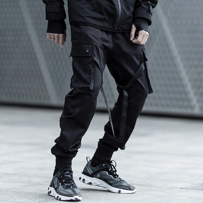 Светоотражающие Techwear Марка NEW FASHION Hi Street десант Для мужчин спортивные штаны для