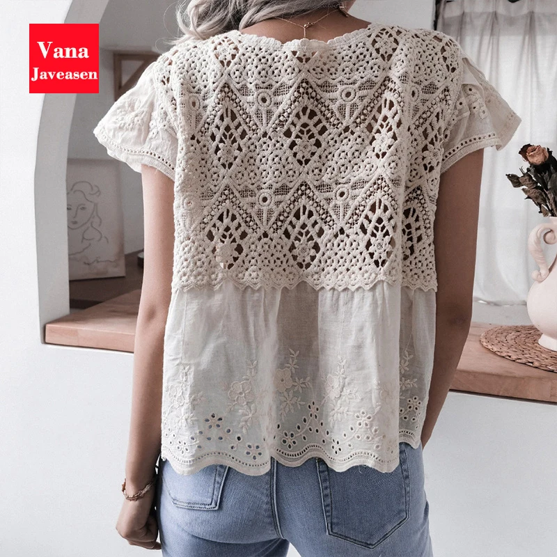 

Summer Women Clothing Tops V-Neck Short Sleeves Cropped Tops T-shirts Woman Solid Color Shirt Polyester Slim Harajuku Women