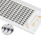 Готовые объемные ресницы RUJADE, острый узкий стержень 5D 6D 8D 10D 12D, термоскрепленные российские индивидуальные объемные вееры для наращивания ресниц