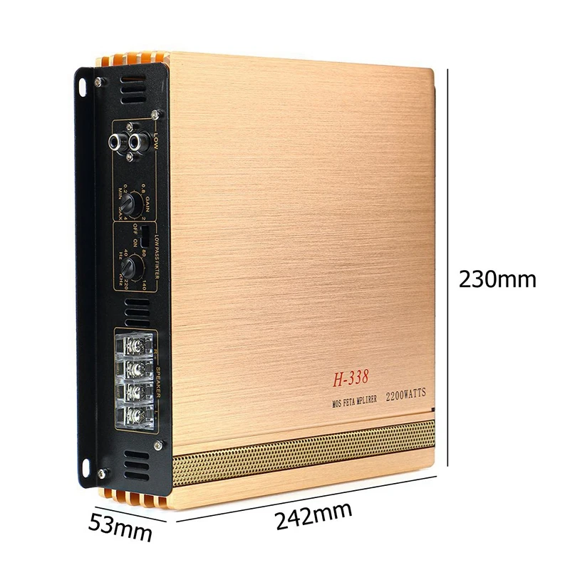 

2200W Car Power Amplifier Car Audio Subwoofer Two Channels 2 Channel Car Amplifier