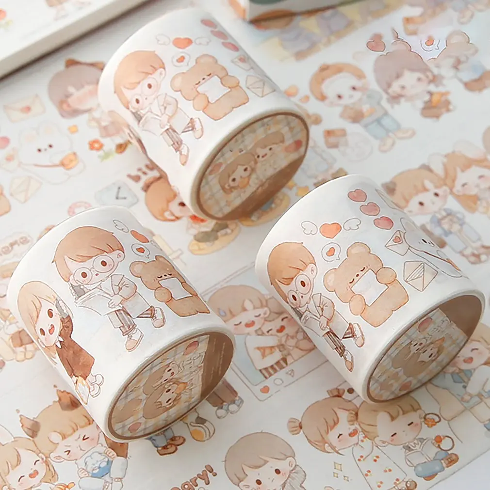 

Cute Stickers Diy Masking Tape Set Decorative Adhesive Tape Paper Tape For Crafts Beautify Sticker Scrapbooking Photo Album