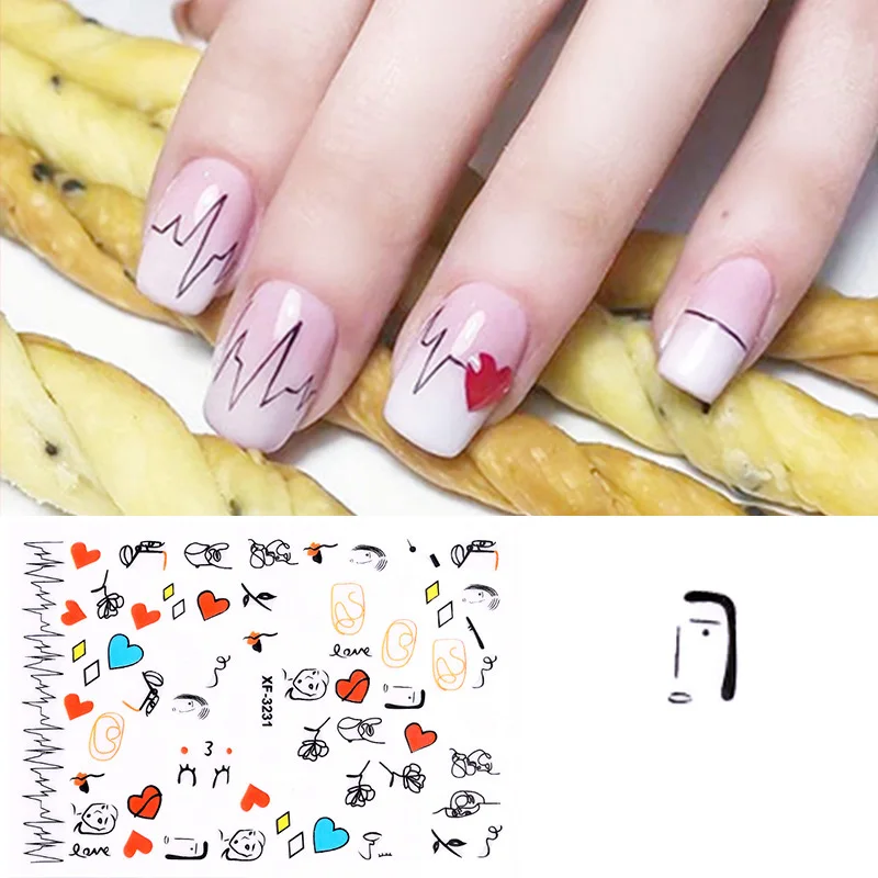 Милые летние 3D Наклейки для ногтей в виде листьев|Стикеры и наклейки| |