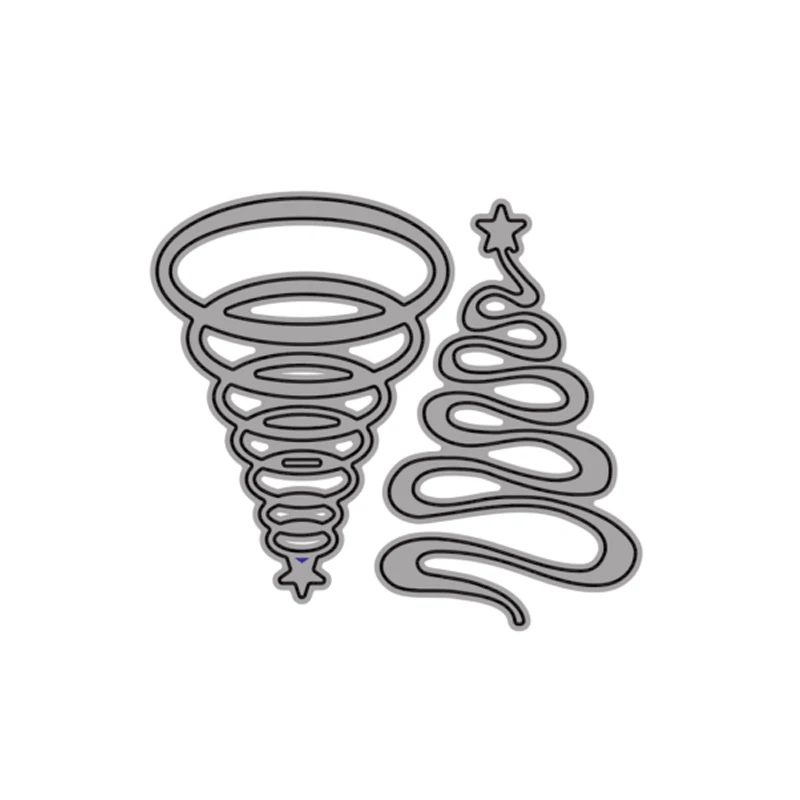 Металлическая высекальная Форма рождественские круглые звезды для изготовления