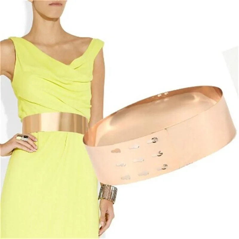 1 шт. / Лот металлическое зеркало 7 см широкий пояс корсет женские модельные ремни