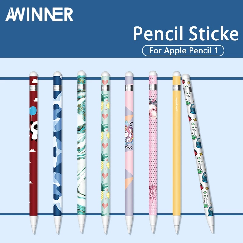 Милые наклейки для Apple Pencil 1 устойчивая к царапинам ультратонкая нарисованная