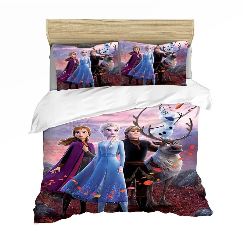 Комплект постельного белья Disney Анна и королева Эльза King Size Frozen2 Детский для