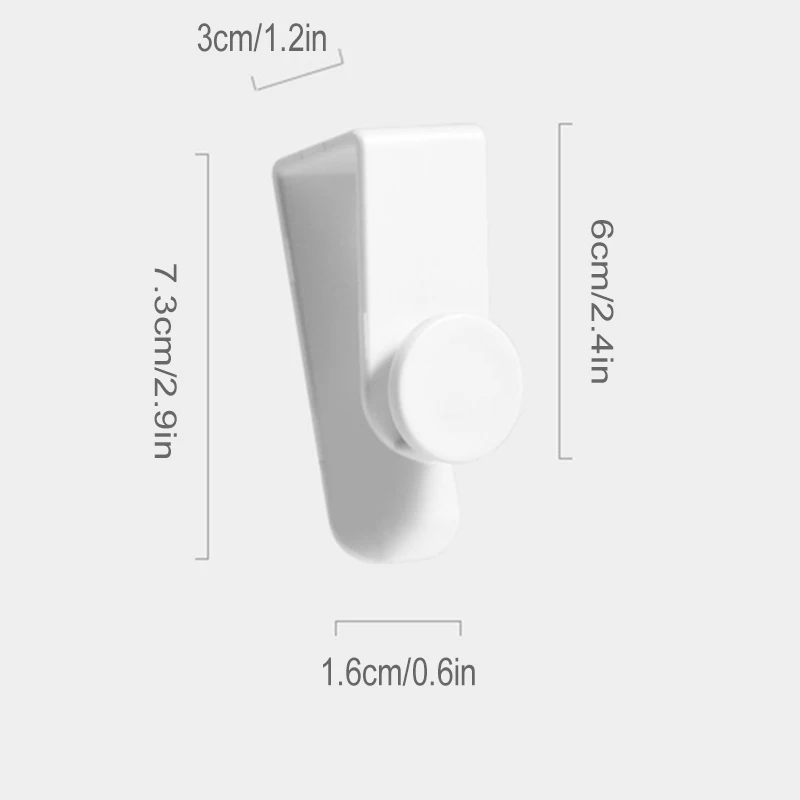 

Movable Non-Marking Cabinet Door Hook Multifunctional Plastic Hook for Home Door Bathroom ANDF889