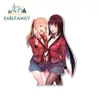 EARLFAMILY 13 см x 9,3 см для Kakegurui Водонепроницаемый тонкой наклейка для творческих личностей наклейки для автомобиля солнцезащитный крем декор для холодильника