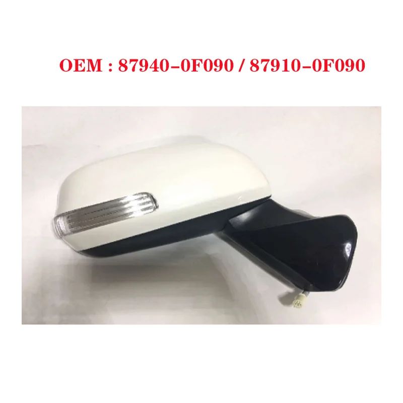 

Rearview Mirror Cover Car Mirror Rearview Side Mirror 5P For E'Z ZGR20,21 2011- 87940-0F090 LH 87910-0F090 RH
