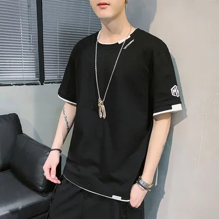 

New summer short-sleeved t-shirt men's trendy men's clothing on the wild 4622