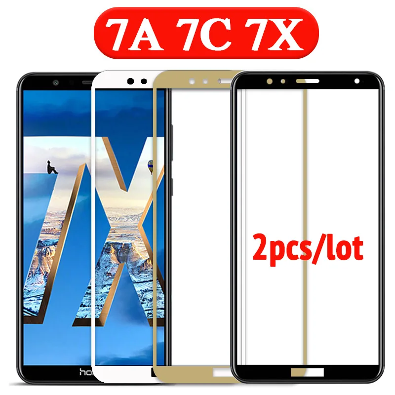 Защитное стекло для Honor 7C Pro 7X 7A 2 шт|Защитные стёкла и плёнки телефонов| |