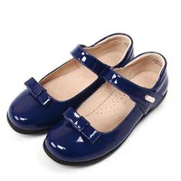 new quality leather shoes girls princess springautumn genuine leather inner single shoes children party shoes kids flats