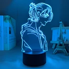 Светодиодный светильник из аниме атака на Титанов 4, фигурка Эрена Yeager для спальни, украшение светильник, подарок ребенку на день рождения, 3d лампа Shingeki No Kyojin