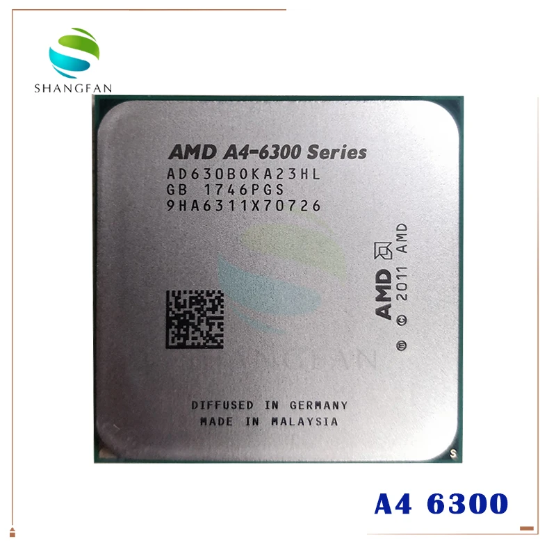AMD A Series A4 6300B 6300 6300K 3 7 ГГц 65 Вт двухъядерный Процессор процессор AD6300OKA23HL AD630BOKA23HL