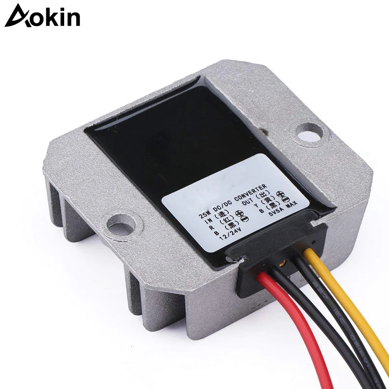 Понижающий преобразователь регулятор постоянного тока понижающий 12 в 24 В до 5 5A 25
