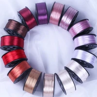 14 6mm 100yards silk satin ribbon double faced wedding party home christmas new decoration gift wrapping supplies bow material