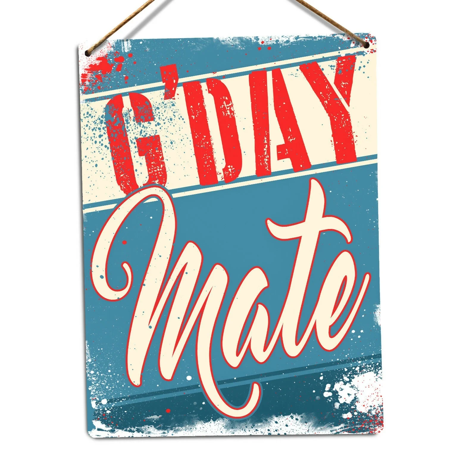 

G'Day Mate Retro tin sign nostalgic ornament metal poster garage art deco bar cafe shop