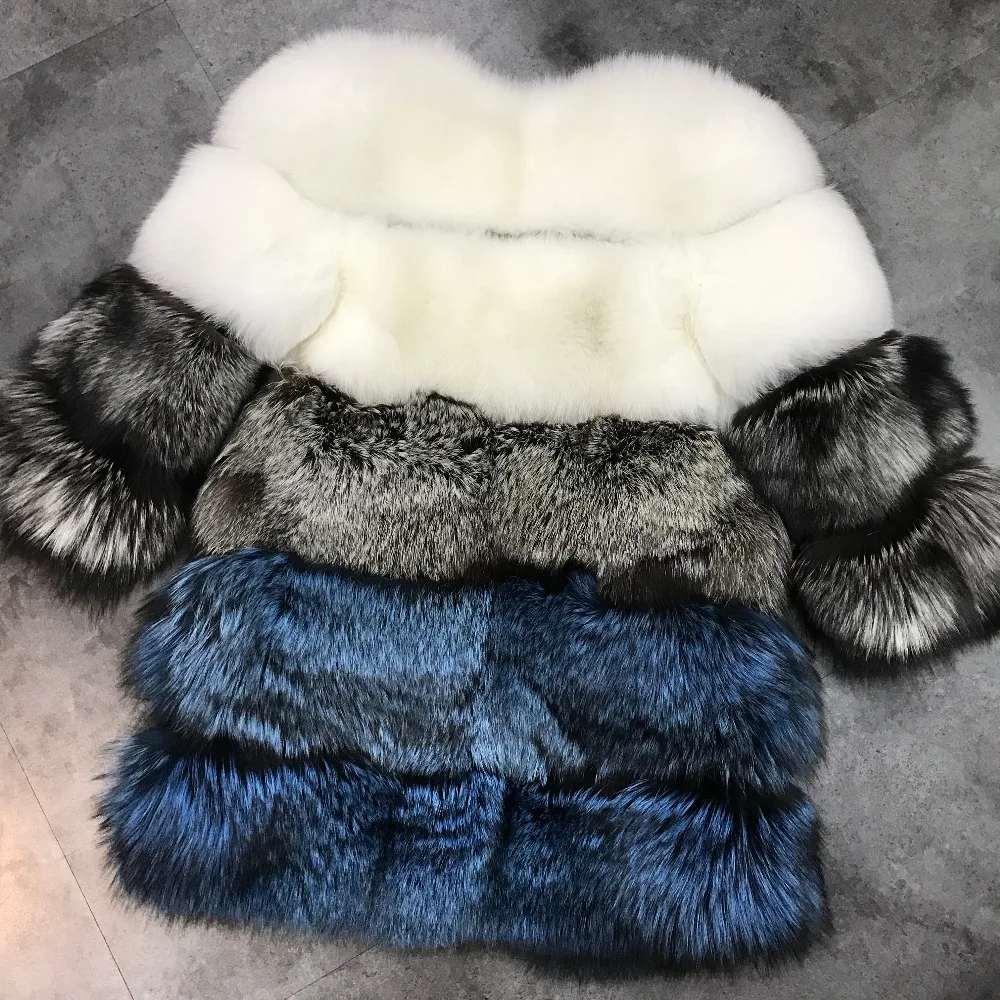 

fashion lady real natural fur coat