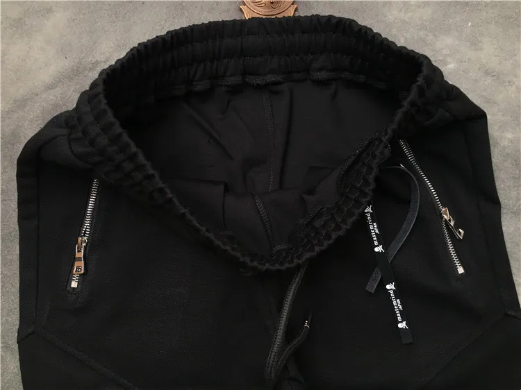 Новинка роскошные высокие брюки 19ss с изображением черепа монстра в полоску