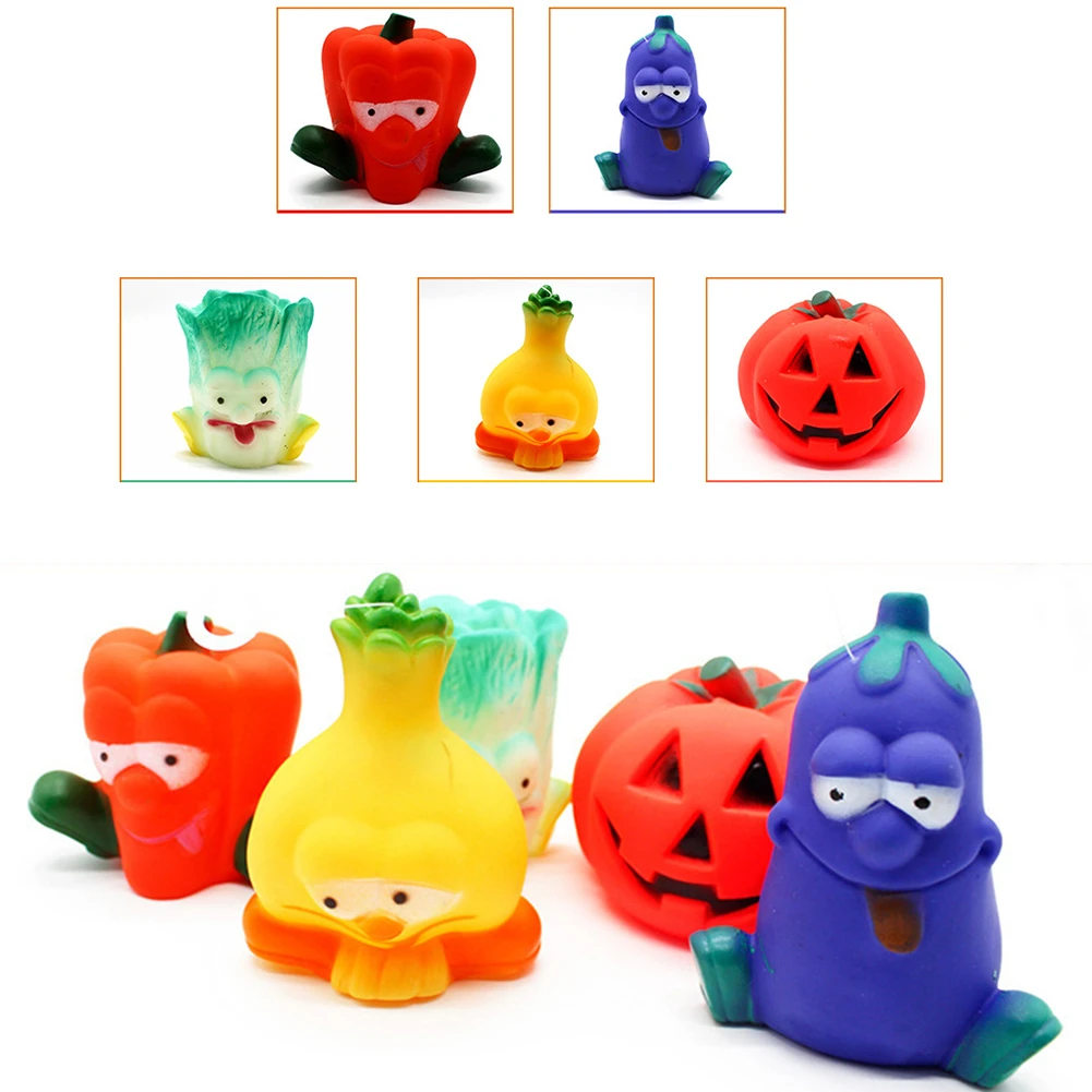 

Игрушки для домашних животных, собачья пищалка, милая игрушка для домашних животных в виде фруктов, овощей, баклажан, щенков, жевательная иг...