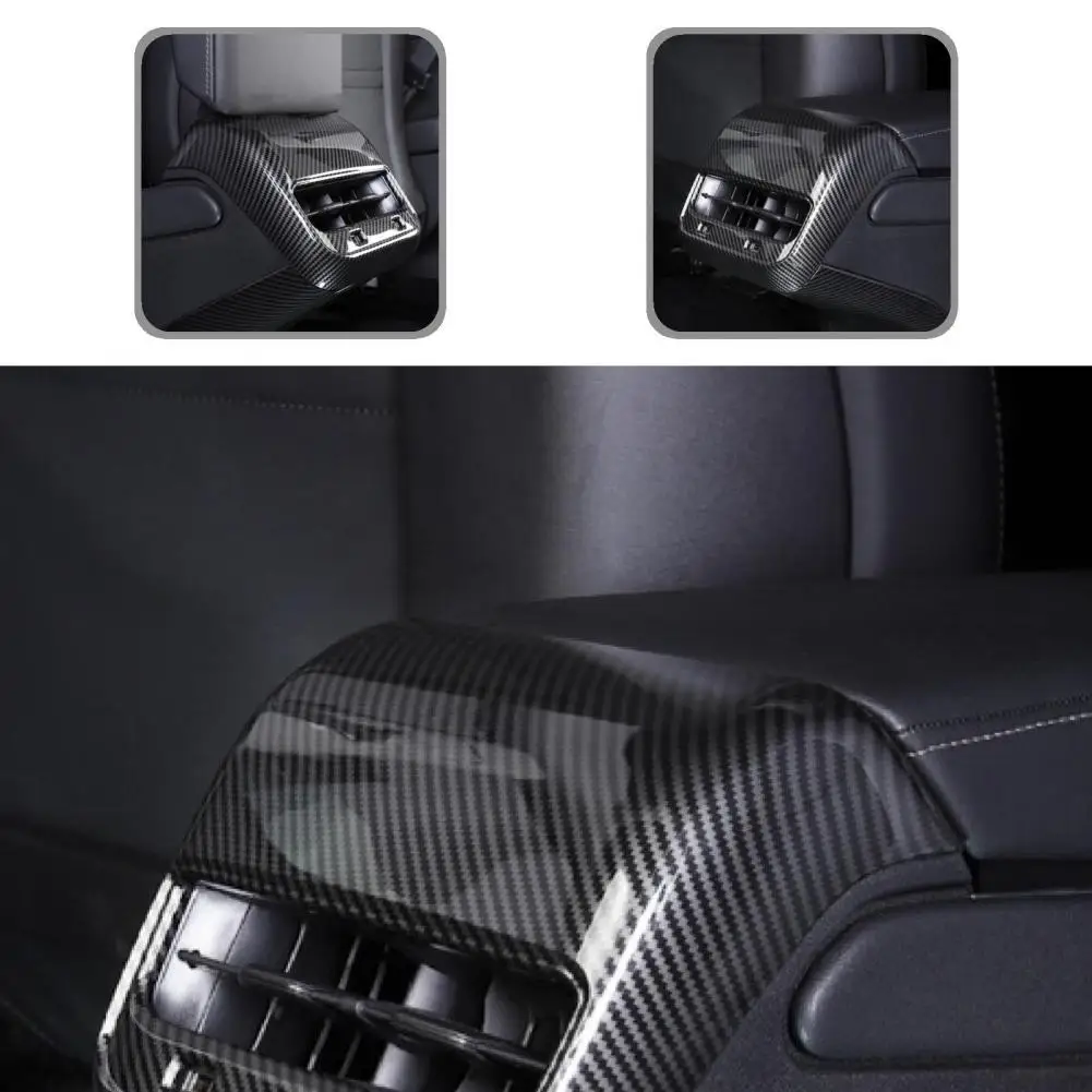 

Easy Installation Anti-scratch Rear Air Vents Trim Bezel for Model 3 19-21