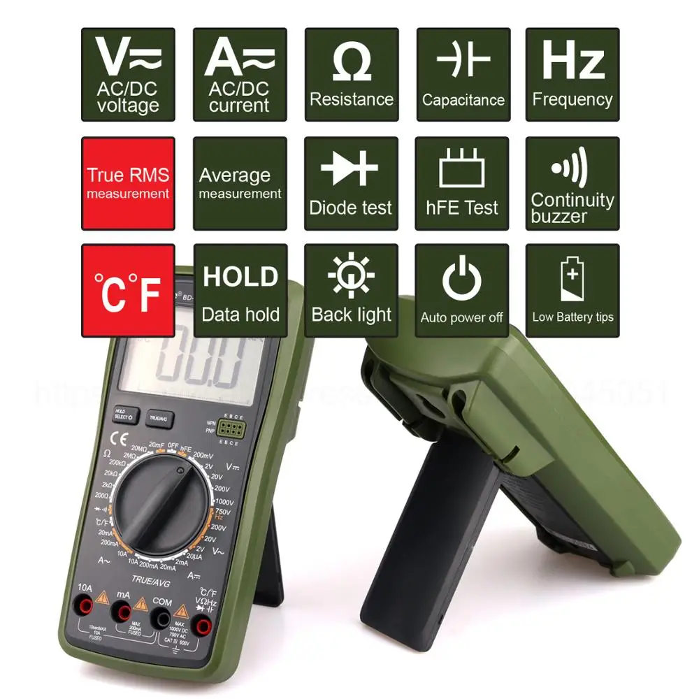 Цифровой прецизионный мультиметр Borbede измеряет текущую фотографию|Мультиметры| |